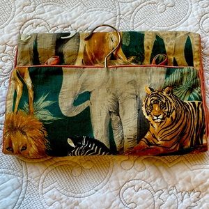 Animal print shoe and makeup case